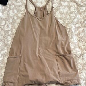 Women's Tan Sleeveless Top